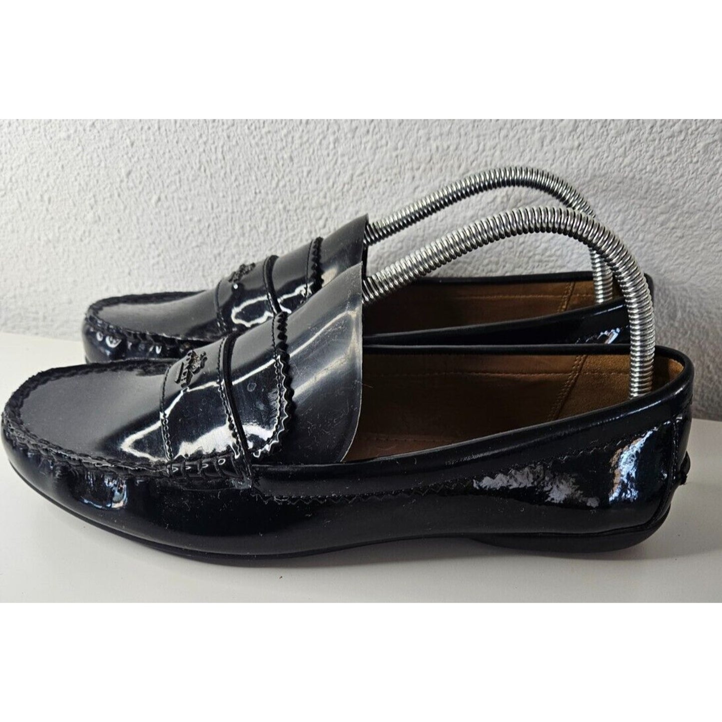 Coach Odette Loafers Women’s Size 9.5B A01424 Black Leather Flats - Gently Used