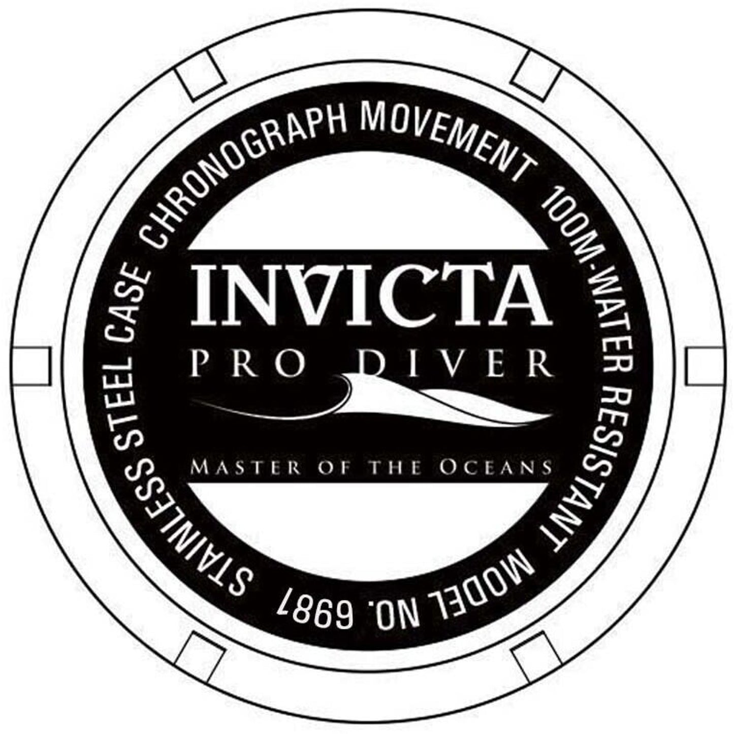 Invicta Russian Diver 1959 Model 5844 Men's Watch Stainless Steel - Need Battery