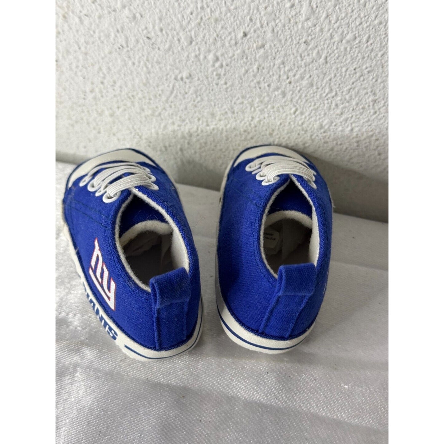 NFL New York Giants Baby Crib Shoes Blue/White Infant Size