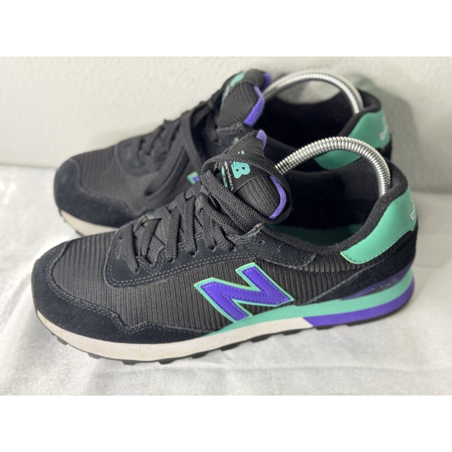 New Balance WL515 Women’s Retro Sneakers Black/Purple/Green Size 10