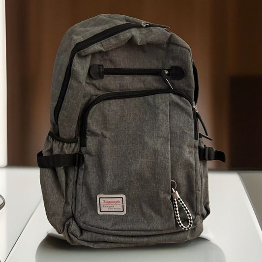 Xiaoyunxie gray fabric casual backpack