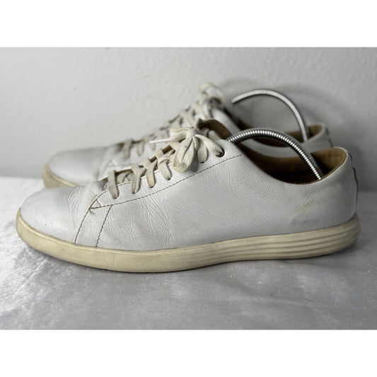 Cole Haan Grand.ØS GrandPro Tennis Sneaker White Leather Men’s Size 11 Casual