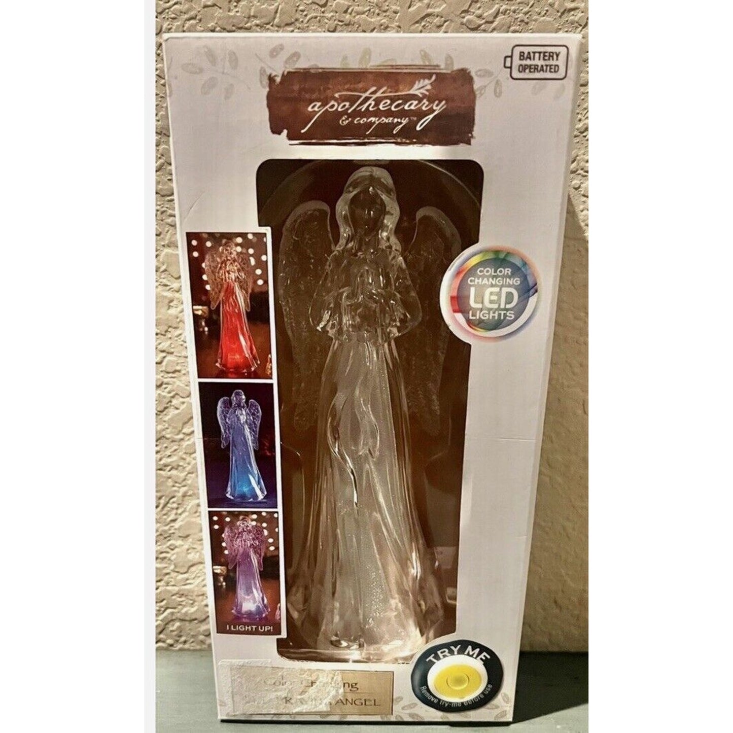 Apothecary & Company Color Changing LED Praying Angel (z)