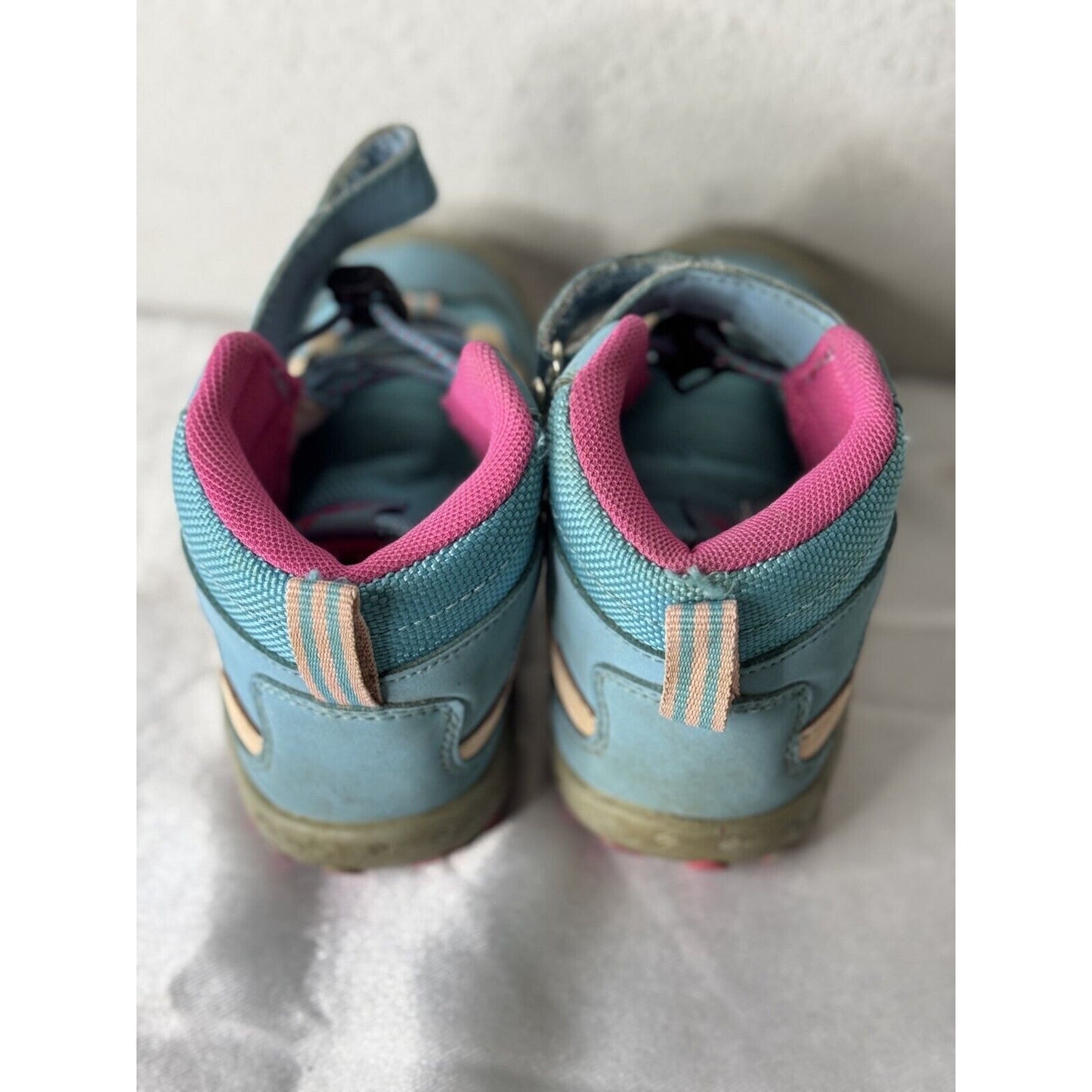 Mishansha Toddler Hiking Boots Blue/Pink Size 25 (8.5C)